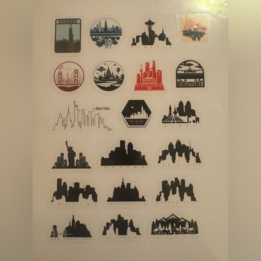 City Slickers Stickers Sheet